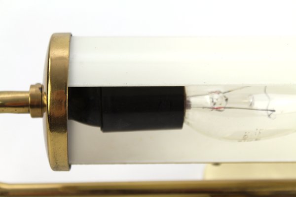 Wall Lamp with Adjustable Glass Tube, 1950s-ZWH-1251299