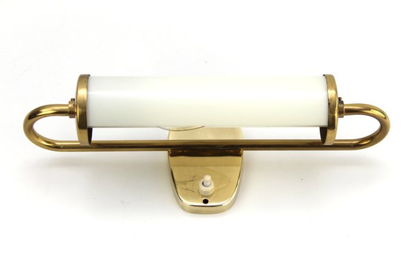 Wall Lamp with Adjustable Glass Tube, 1950s-ZWH-1251299