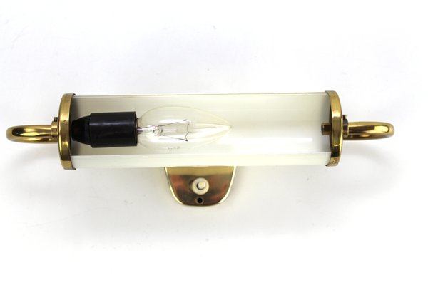 Wall Lamp with Adjustable Glass Tube, 1950s-ZWH-1251299