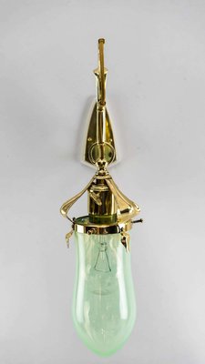 Wall Lamp with Original Opaline Glass Shade from Jugendstil, Vienna, 1908-SPD-1130945