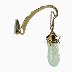 Wall Lamp with Original Opaline Glass Shade from Jugendstil, Vienna, 1908-SPD-1130945