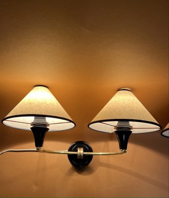 Wall Lamps from Arlus, France, 1950s, Set of 2-EK-1802439