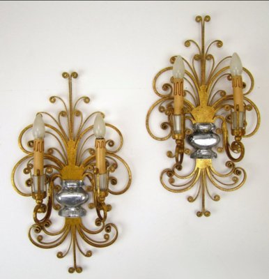 Wall Lamps from Maison Baguès, Set of 2-FPY-1086856