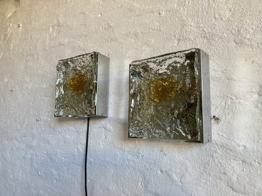 Wall Lamps from Mazzega, 1970s, Set of 2-ZKN-1787760