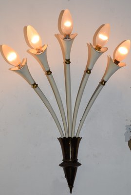 Wall Lamps, Italy, 1950s, Set of 2-AOL-1780258