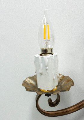 Wall Light in Iron and Wood, 1960-RIU-1801525