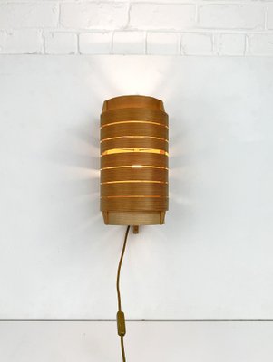 Wall Light in Pine by Hans-Agne Jakobsson for AB Ellysett, 1960s-ZM-1791843