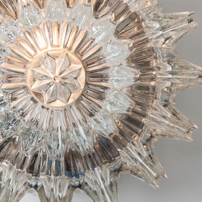 Wall Light in Sculptural Clear Glass from Peill & Putzler, 1970s-VDW-1719592