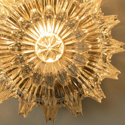 Wall Light in Sculptural Clear Glass from Peill & Putzler, 1970s-VDW-1719592