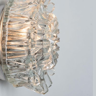 Wall Light in Sculptural Clear Glass from Peill & Putzler, 1970s-VDW-1719592