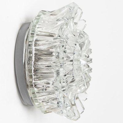 Wall Light in Sculptural Clear Glass from Peill & Putzler, 1970s-VDW-1719592