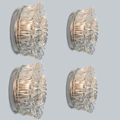 Wall Light in Sculptural Clear Glass from Peill & Putzler, 1970s-VDW-1719592