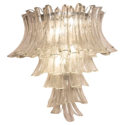 Wall Light in Transparent Glass Petals from Venini, 1970s-XDW-1759753