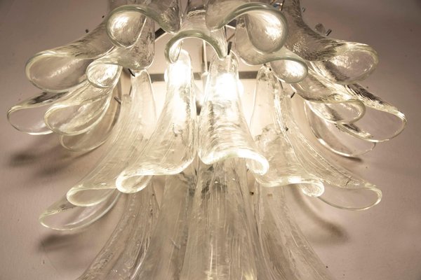 Wall Light in Transparent Glass Petals from Venini, 1970s-XDW-1759750