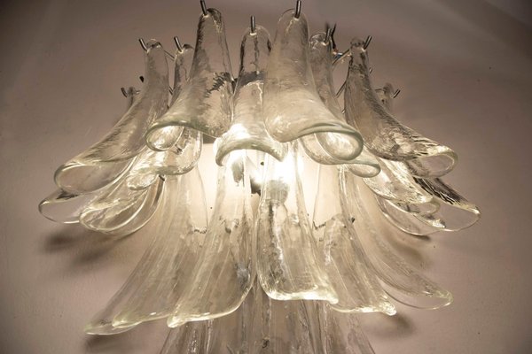 Wall Light in Transparent Glass Petals from Venini, 1970s-XDW-1759750