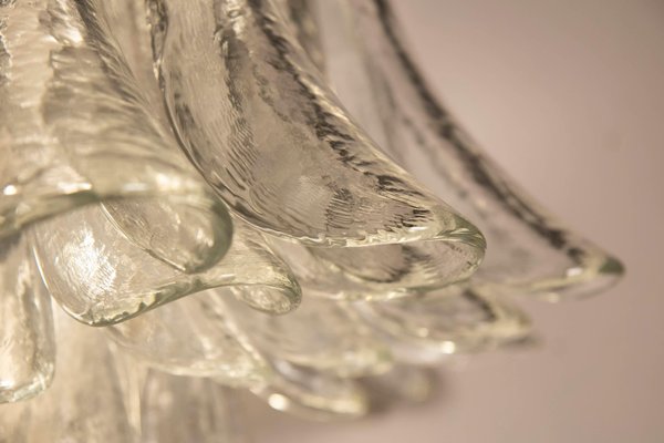 Wall Light in Transparent Glass Petals from Venini, 1970s-XDW-1759753