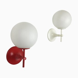 Wall Lights by Max Bill for Temde, Switzerland, 1970s, Set of 2-QZ-1053128