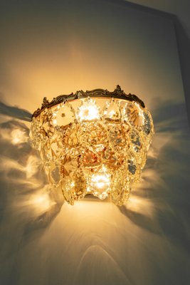 Wall Lights in Brass and Crystal Glass from Bakalowits, Austria, 1960s-UGR-1085285