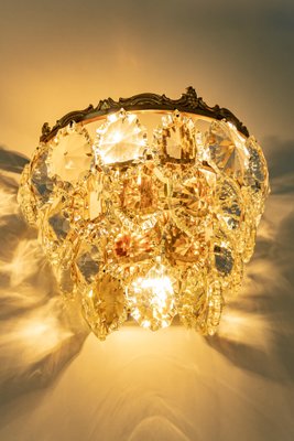 Wall Lights in Brass and Crystal Glass from Bakalowits, Austria, 1960s-UGR-1085285