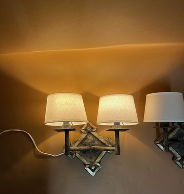 Wall Lights in Resin from Line Vautrin, France, 1960s, Set of 2-EK-1815692