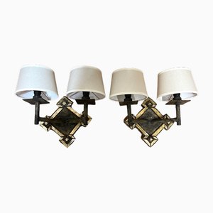 Wall Lights in Resin from Line Vautrin, France, 1960s, Set of 2-EK-1815692