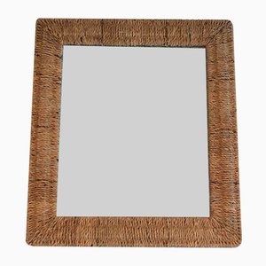 Wall Mirror in Cord, 1970s-BA-1589326