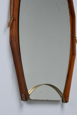 Wall Mirror in Walnut, Brass and Glass by Ico & Luisa Parisi, Italy, 1950s-ITV-2026671