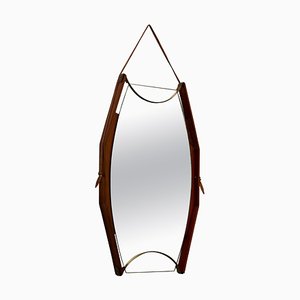 Wall Mirror in Walnut, Brass and Glass by Ico & Luisa Parisi, Italy, 1950s-ITV-2026671