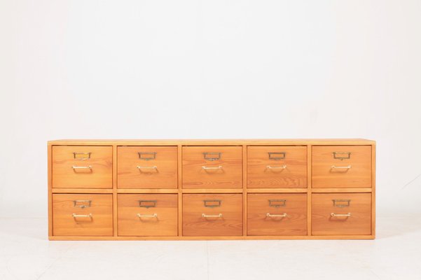 Wall-Mounted Cabinet in Solid Pine by Rud Rasmussen, 1940s-FK-1048816