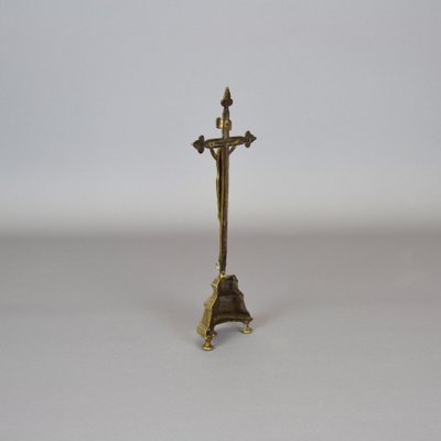 Wall-Mounted Crucifix in Bronze, Western Europe, 18th Century-AOU-1763106