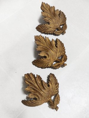 Wall or Altarpiece Vine Leaves, Set of 3-JJT-1100706