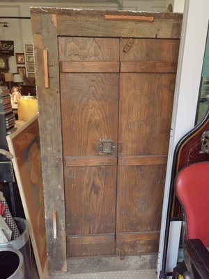 Wall Panel in Chestnut with Carvings on the Front-ZFY-1735196