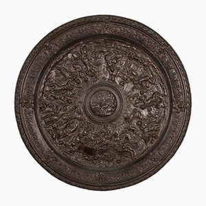 Wall Plate in Cast Steel with Bronze Patina, 19th Century-NEN-2034906