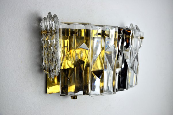 Wall Sconce with 6 Crystals from Kinkeldey, Germany, 1970s-EJE-960638