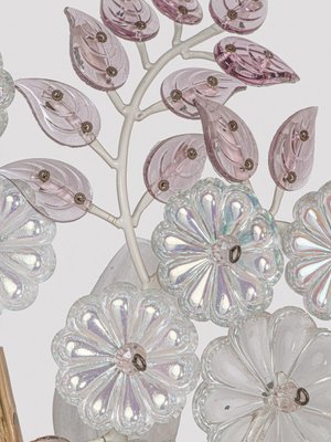 Wall Sconce with Crystal Flowers-DEK-1101315