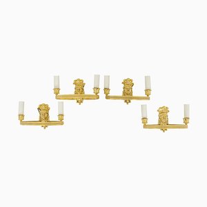 Wall Sconces in Bronze from Maison Baguès, 1900, Set of 4-CEJ-1339450