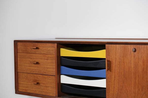 Wall Sideboard by Arne Vodder, Denmark, 1960s-YU-1329357