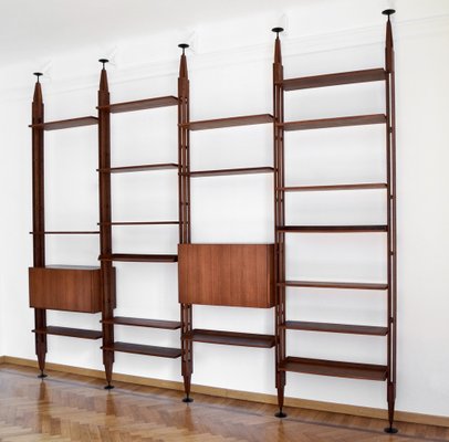 Wall Unit in Teak by Franco Albini for Poggi, 1950s-DUG-2041288