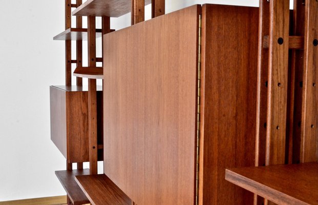 Wall Unit in Teak by Franco Albini for Poggi, 1950s-DUG-2041288