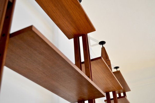 Wall Unit in Teak by Franco Albini for Poggi, 1950s-DUG-2041288