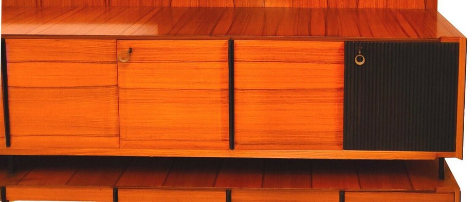 Wall Unit Library in the Style of Osvaldo Borsani, 1960s-FIP-1187801