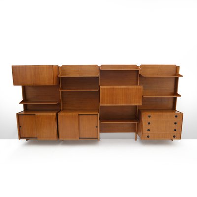 Wall Unit with Shelves, Drawers and Cabinets, 1960s-EZ-1703568