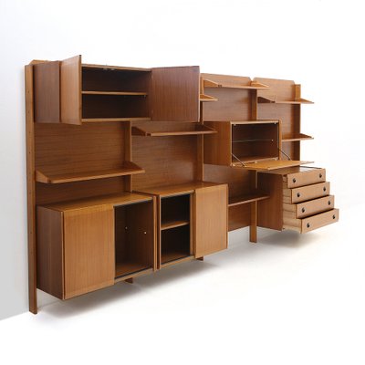 Wall Unit with Shelves, Drawers and Cabinets, 1960s-EZ-1703568