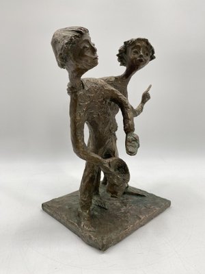 Walli Gebhard Linke, Fairytale Sculpture with Two Boys, 1950, Bronze-CZ-1754354