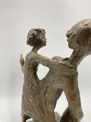 Walli Gebhard Linke, Fairytale Sculpture with Two Boys, 1950, Bronze-CZ-1754354