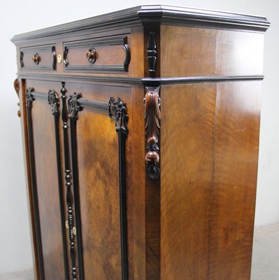 Walnut and Ebonized Wood Cabinet-NE-782770