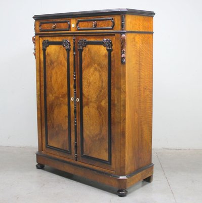 Walnut and Ebonized Wood Cabinet-NE-782770