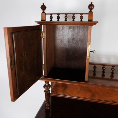 Walnut and Glass Dressing Table, 1880s-UY-999231