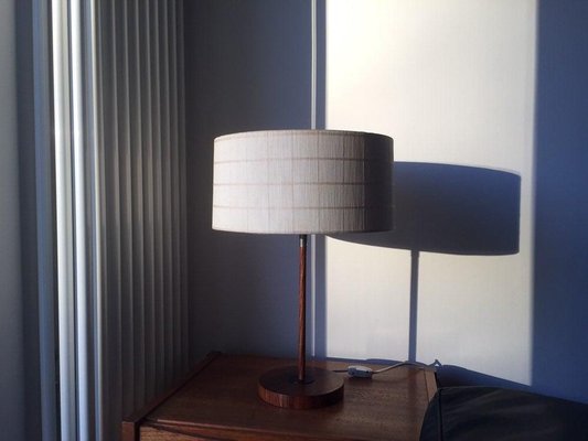 Walnut and Teak Table Lamp from Kaiser, 1950s-WSA-831219