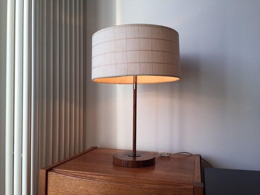 Walnut and Teak Table Lamp from Kaiser, 1950s-WSA-831219